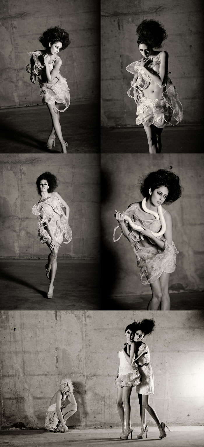 Female model photo shoot of Teresa Merchant by Jay Marroquin, clothing designed by lizzi london