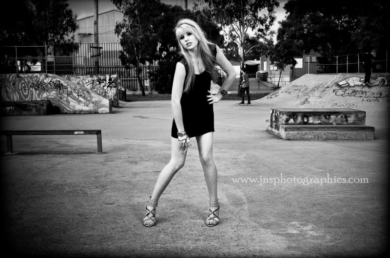 Female model photo shoot of Brittany Adams 19 in Coorparoo Skate Park