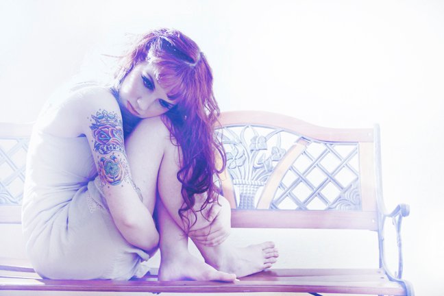 Female model photo shoot of Tiffany Rose Thomas in Lucky Cat Tattoo - Las Vegas