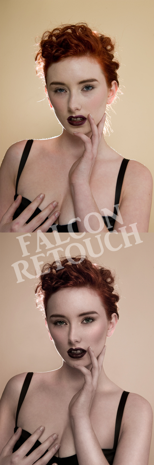 Female model photo shoot of Falcon Retouch by Samira Sabulis