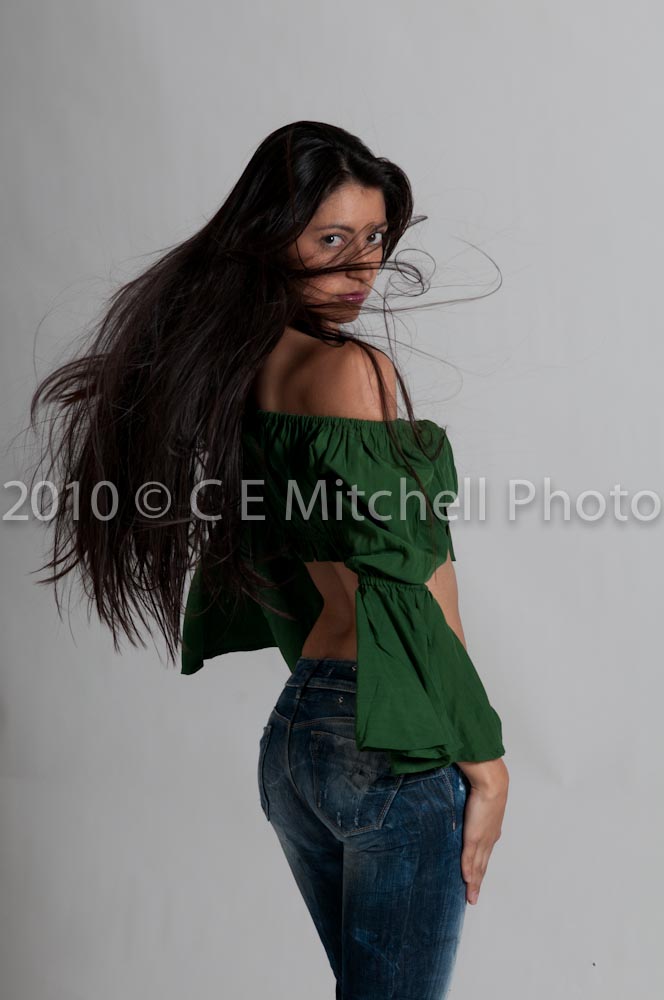 Female model photo shoot of Silvia M by C E  Mitchell Photo