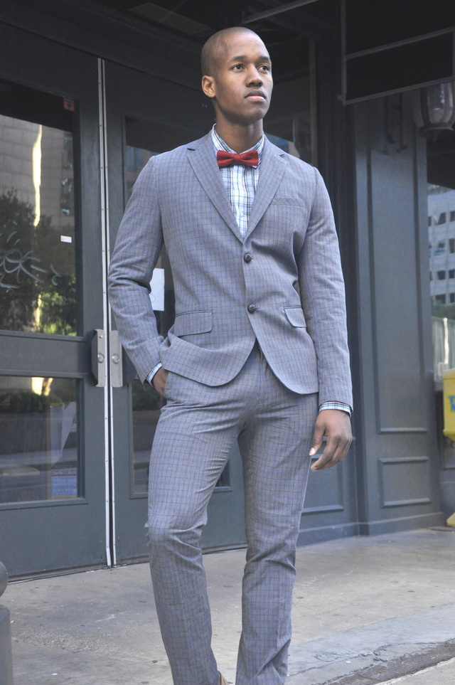 Male model photo shoot of Nathan Paul and Bruce dW in Downtown Dallas, wardrobe styled by willie johnson iii