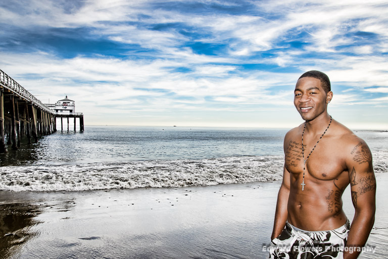 Male model photo shoot of Rickey Turner Jr in Malibu
