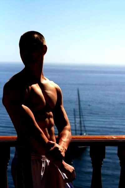 Male model photo shoot of Kai_Model in Catalina, Ca