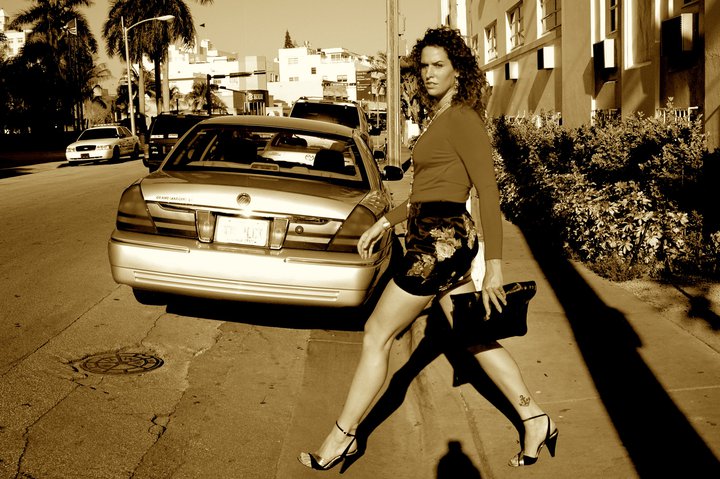 Female model photo shoot of Kel Rose by Neil O in South Beach