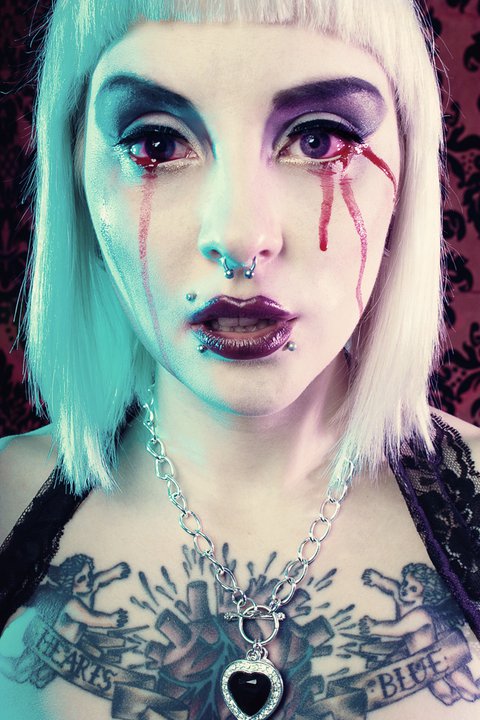 Female model photo shoot of Lottibella by YUKIdoll Photography in Blackburn, makeup by Alice B53