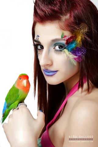 Female model photo shoot of Frances Spatola, makeup by PaintThatFace