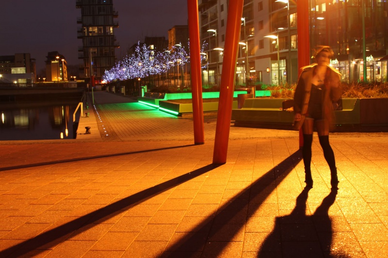 Female model photo shoot of Angela Goodwin Russell and Ciara Coyne in Dublin Docklands