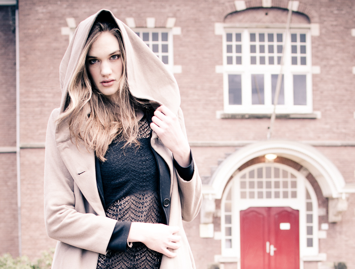 Female model photo shoot of Emma Mojet in University College Utrecht (NL)