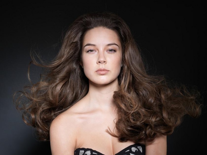 Female model photo shoot of Salon du Monde in NYC