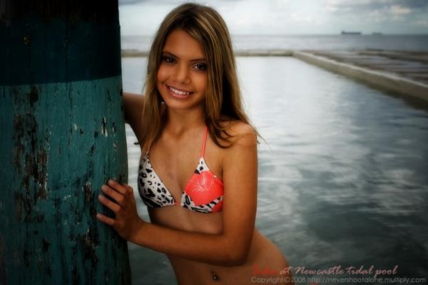 Female model photo shoot of inka kassidy in newcastle beach