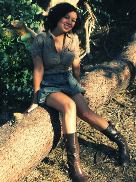 Female model photo shoot of Cristina W in Old Zoo, L.A.