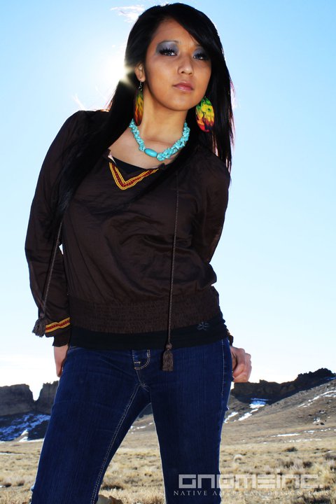 Female model photo shoot of Colena Etcitty by Gnome INC in Shiprock, NM