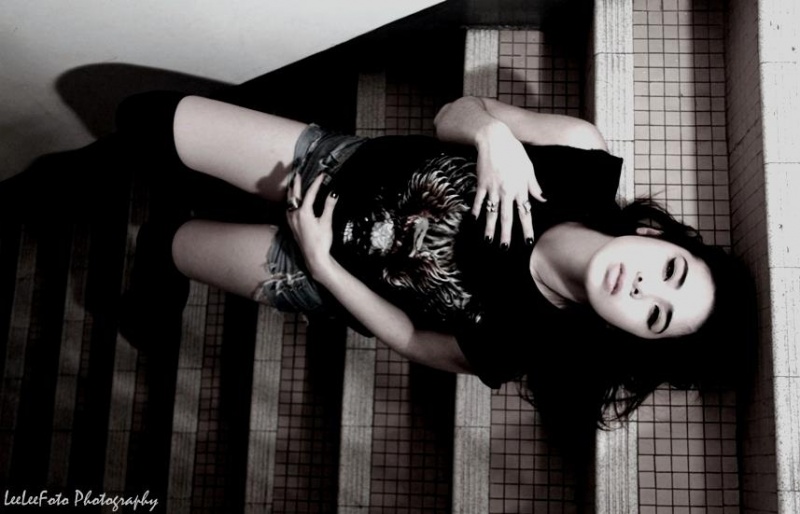 Female model photo shoot of leeleefoto and Elvee E in Hong Kong, wardrobe styled by Meekay Mo