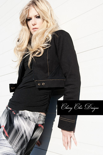 Female model photo shoot of Cherry Chic Designs
