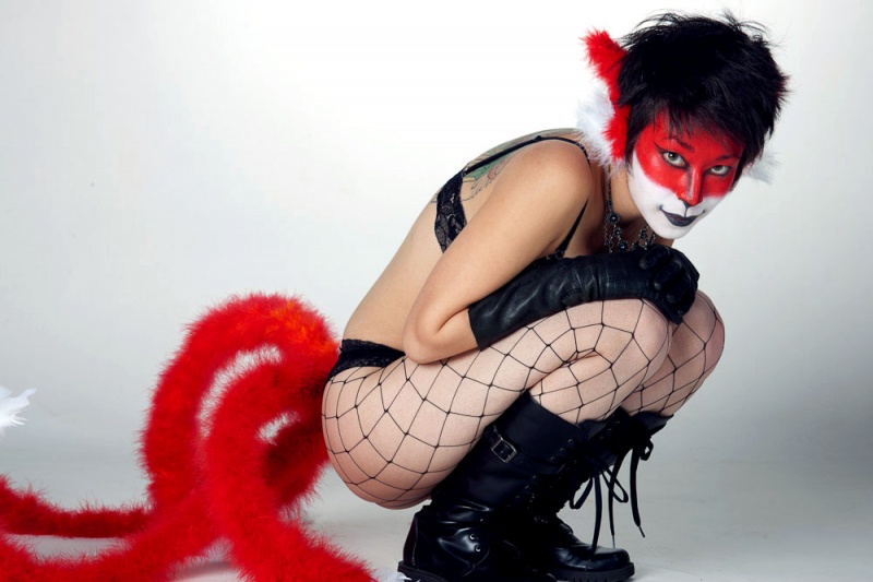 Female model photo shoot of Five Tailed Fox by John D Williams in St. Louis