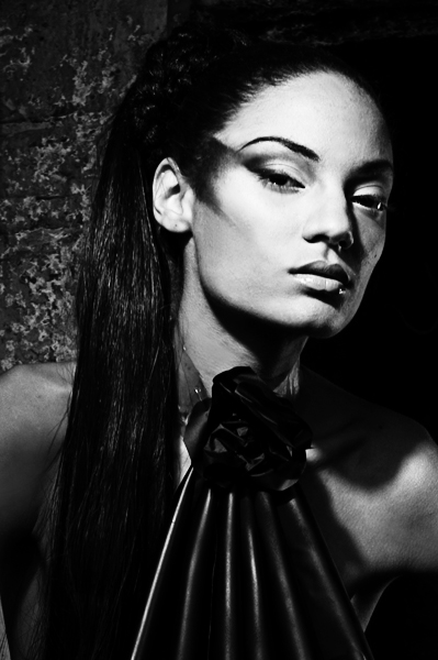 Female model photo shoot of XRezin Makeup Artist 
