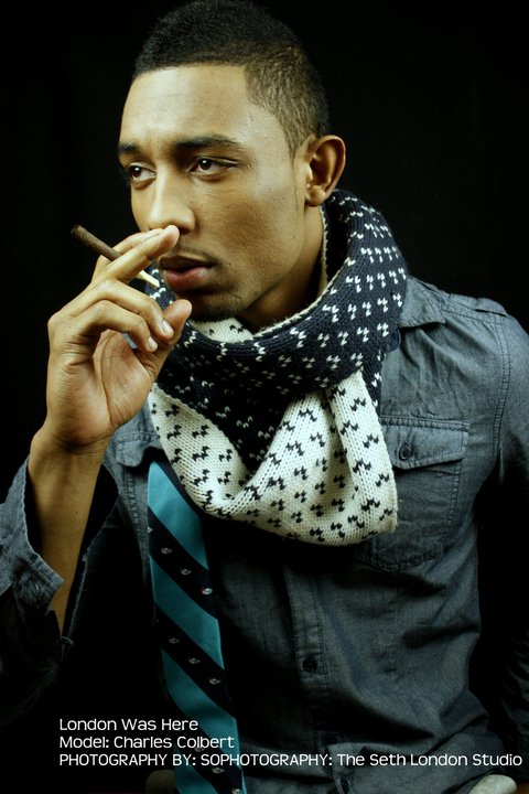 Male model photo shoot of charles colbert in Seth London studio