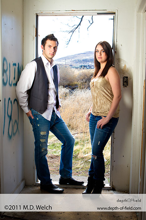 Male and Female model photo shoot of Ryan Dykes and Laura Lanae by Depth of Field in Reno, NV