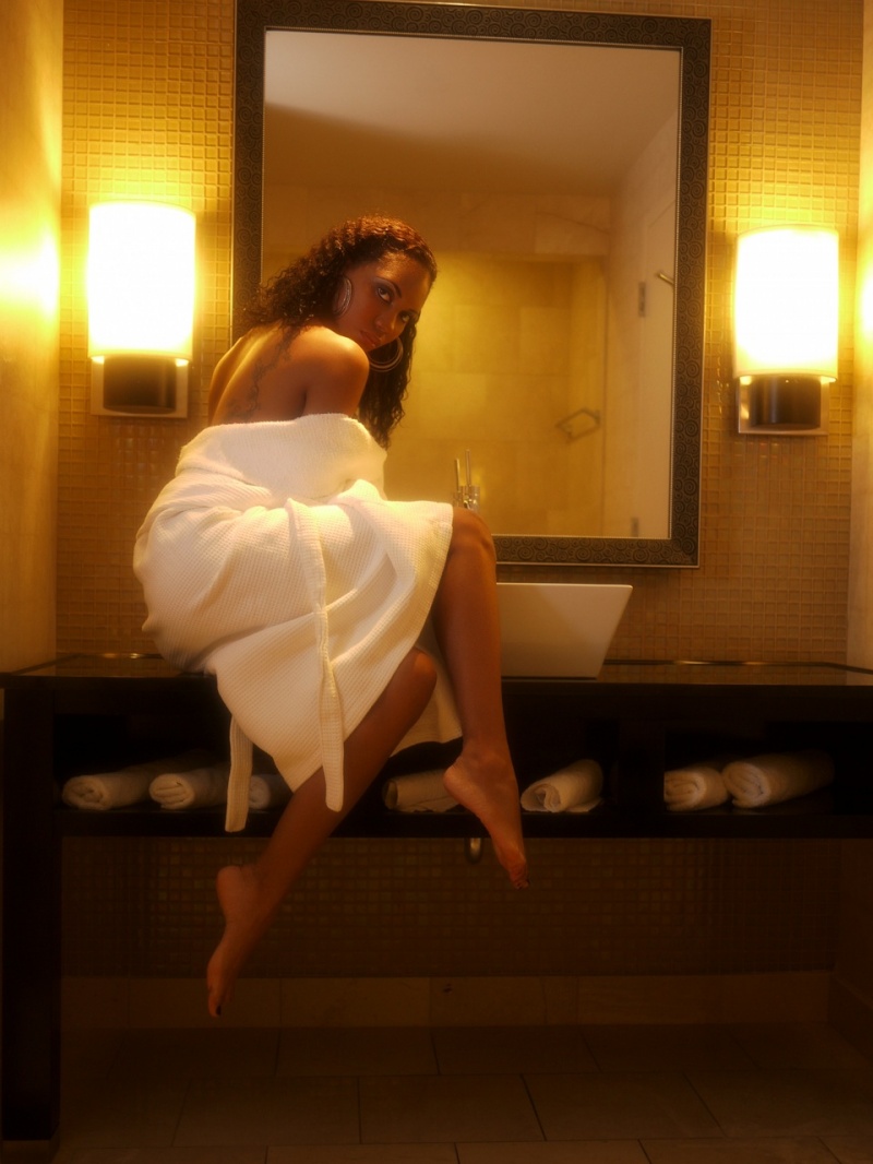 Female model photo shoot of Dani Michelle in Motor City Hotel/Casino