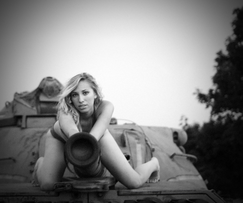 Male model photo shoot of Tom Lozinski in On a tank