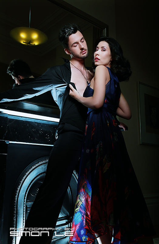 Female and Male model photo shoot of Yasmina S and srytfuf by Simon Le