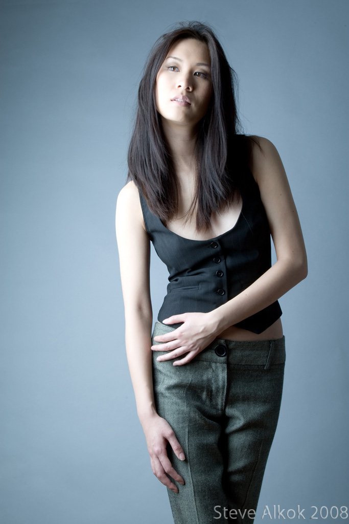 Female model photo shoot of Vivien H by Steve Alkok in Toronto, makeup by May Nguyen