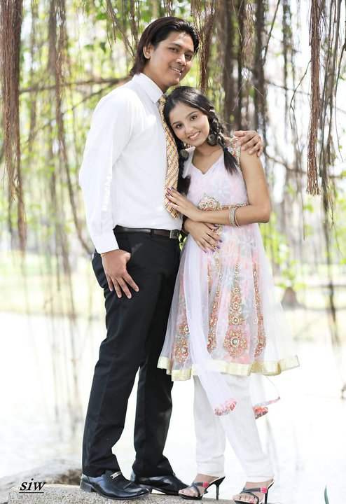 Male and Female model photo shoot of Oakka and Komal Gandhi by SIW, makeup by Flora D Thetty