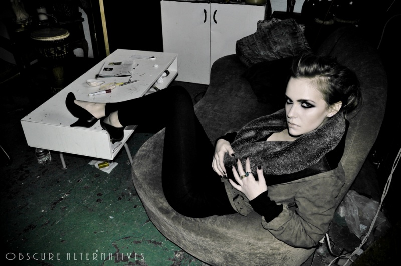 Female model photo shoot of Sara Cicilian by Obscure Alternatives  in Williamsburg, Brooklyn, wardrobe styled by Keeki