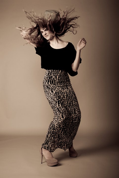Female model photo shoot of Lexi Weege in Halmark Studios