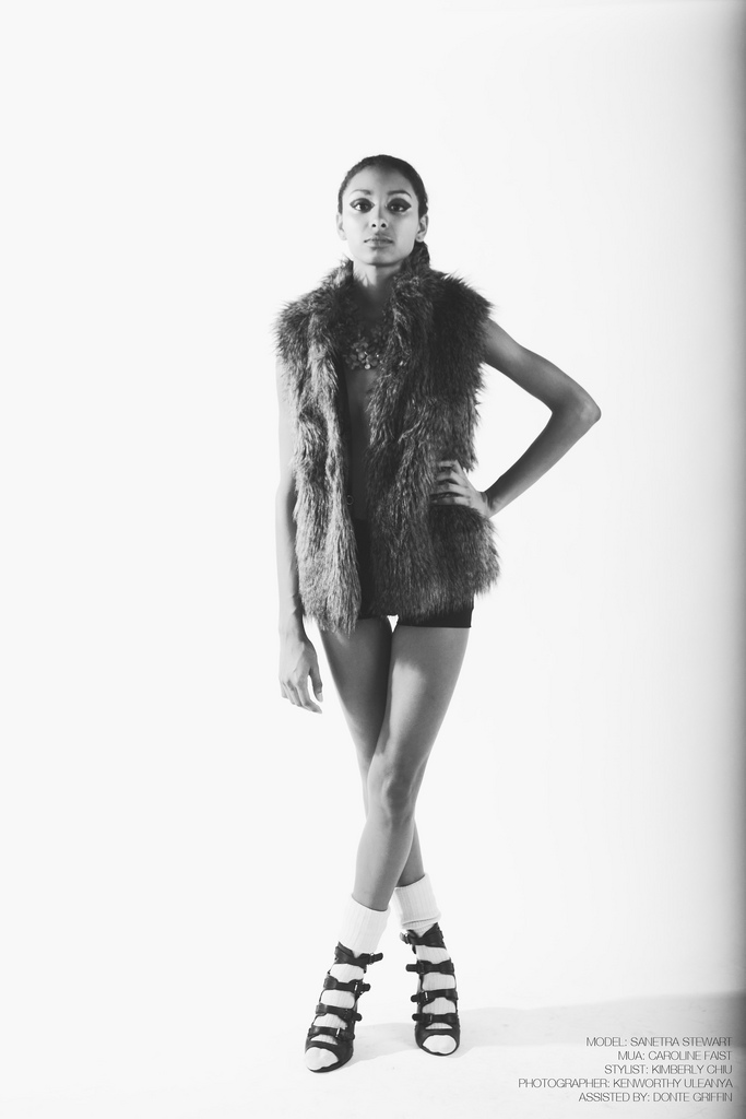 Female model photo shoot of Caroline Faist HMUA by Ken Uleanya