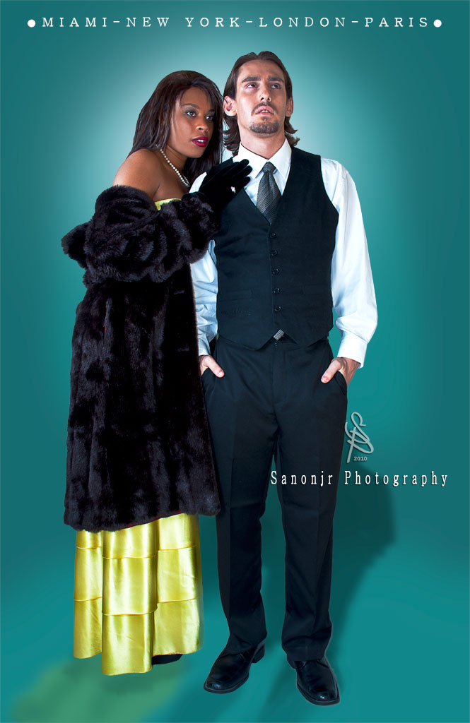 Male and Female model photo shoot of JR Captured, Ms Exotic and AJ Messina in Miami, Florida