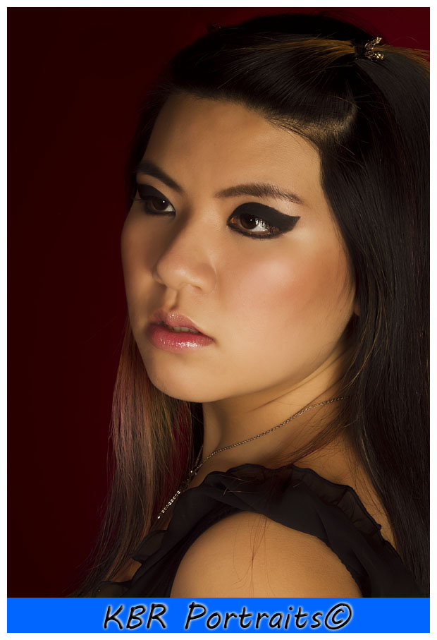 Female model photo shoot of Makeup By Vivianne and Lil Miss Me by KBR Portraits 