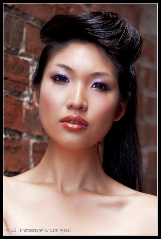 Male and Female model photo shoot of Sam_Sal and Jia-Li in Australia, makeup by LAM - MUA n hairstylish