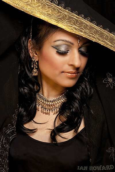 Female model photo shoot of Taniya Khan MUA and Dimple L by FASHION AND BEAUTY in Home, makeup by Taniya Khan MUA