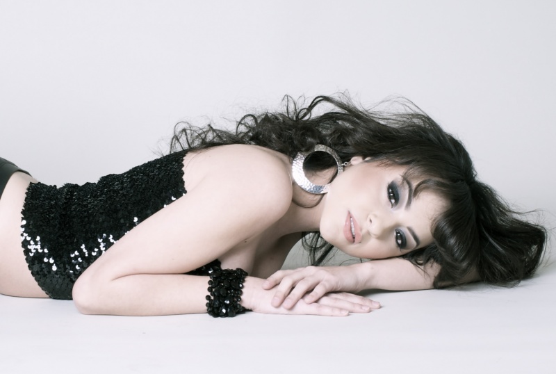 Female model photo shoot of Joana F by George Liao Photography, makeup by Morgan Gargalikis