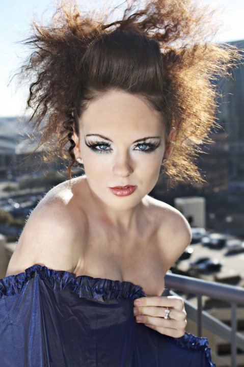 Female model photo shoot of Chanel Capri in Downtown Dallas, TX