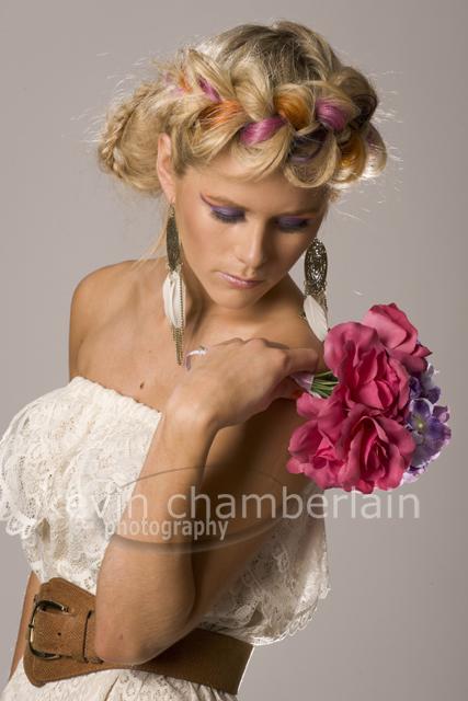 Female model photo shoot of Brooke Munro, hair styled by Chantelle Beeching HMUA