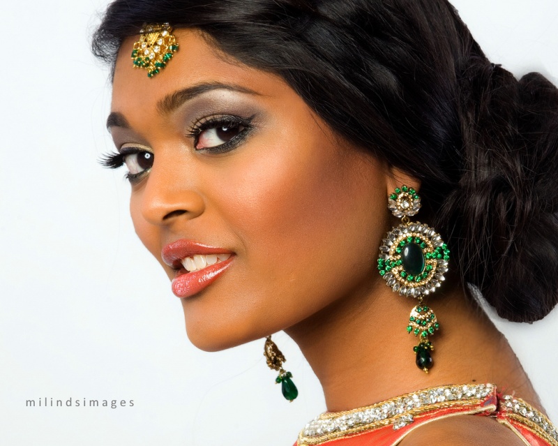 Male and Female model photo shoot of Milindsimages and Sirisha Reddy in Hurst, TX, makeup by Makeup by Shilpa