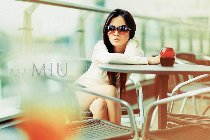 Female model photo shoot of mia miu