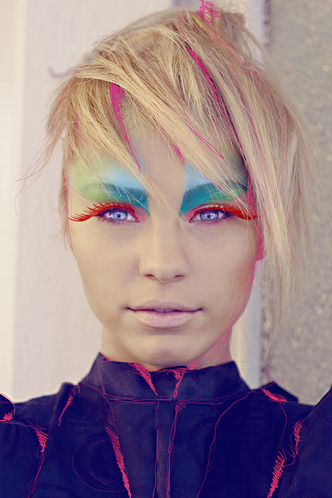 Female model photo shoot of Diana Ionescu Make-up  in Bucharest