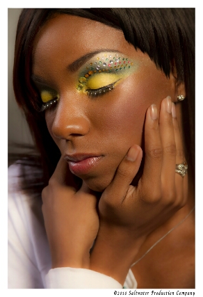 Female model photo shoot of Rhondee Brown by Kryztopher Johnson-SWP, makeup by Maggalicious Me