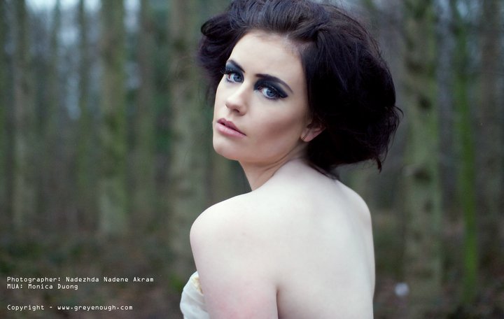 Female model photo shoot of Francesca Dennis by Nadezhda Nadene, makeup by monicaduong
