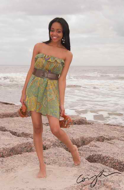 Female model photo shoot of Andrea Benoit in Galveston Island