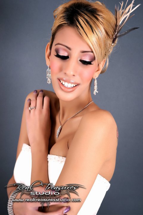 Female model photo shoot of Makeup by Tuhina