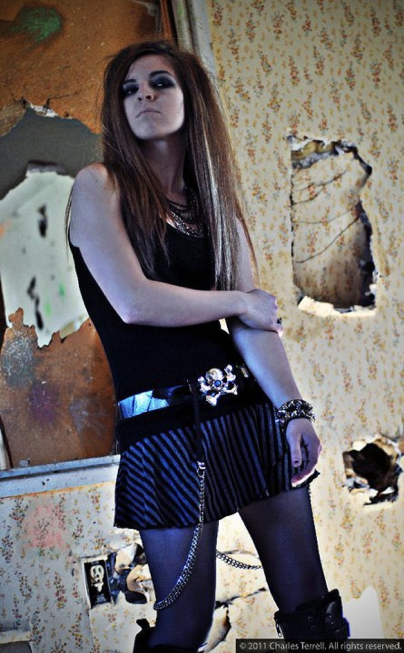 Female model photo shoot of Staci Stolz by Charles Terrell in An abandoned House in Quartz Hill, CA