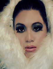 Female model photo shoot of -Nancy H, makeup by Katrina Saw