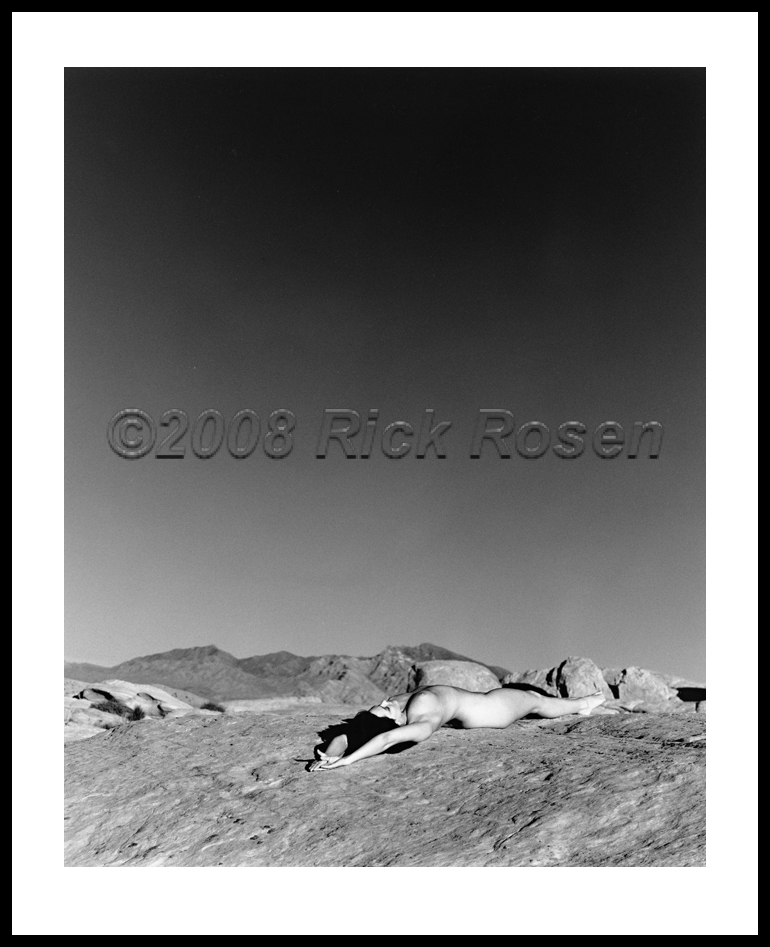 Male model photo shoot of Rick Rosen in Desert nude
