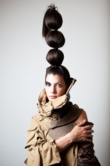 Female model photo shoot of Hannah Thiem Photo in ICO Gallery Fashion Show, Chelsea, NYC
