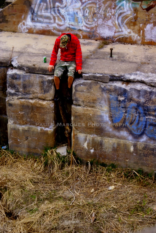 Male model photo shoot of Paulo M in Abandoned Locks
